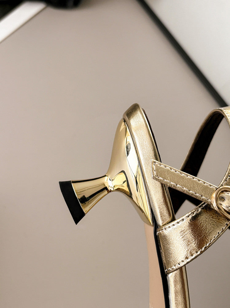 Karin Luna In Stock Spot Goods  Elegant Mesh Pointed Toe Sandals