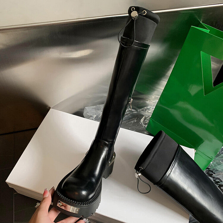Karin Luna High Volume Bestseller  Comes with data plan included Front Metal Patch Drawstring design Full Cowhide Long Boots