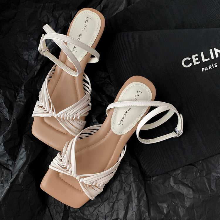 Karin Luna Handwoven Vacation Style~In stock Casual Versatile Sandals