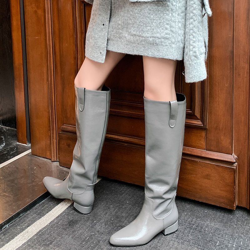 Karin Luna In Stock In Stock Classic Slip-On Straight Long Boots