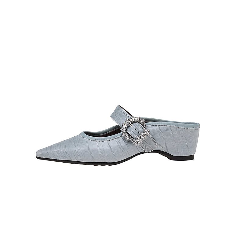 Karin Luna In Stock Spot Goods Full Layer Rhinestone Exquisite Closed-Toe Slippers