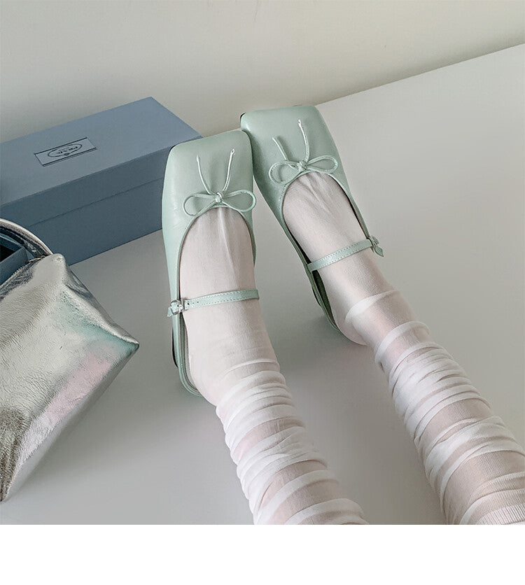 Karin Luna Hot-Selling Derivative Edition~Comes with data plan included Must-have Butterfly Knot Closed-Toe Height-Increasing Slippers