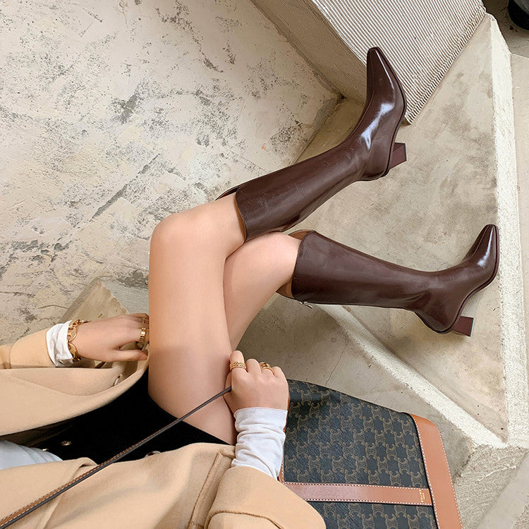 Karin Luna In Stock  Temperament Style v High Heel Long Boots