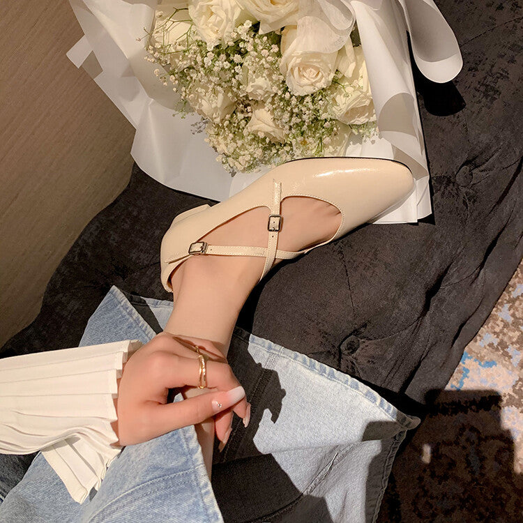 Karin Luna Bestseller Available for sale all seasons Mary Jane with built-in data Full Leather Single Shoes Go ahead with confidence