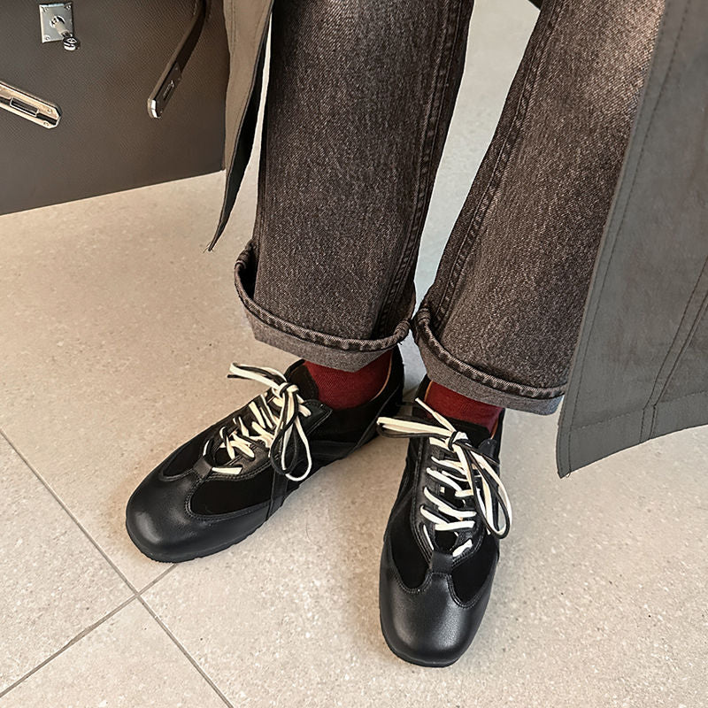 Karin Luna In Stock Spot Goods Casual Style Suede Lace-Up Height-Increasing Popular Single Shoes
