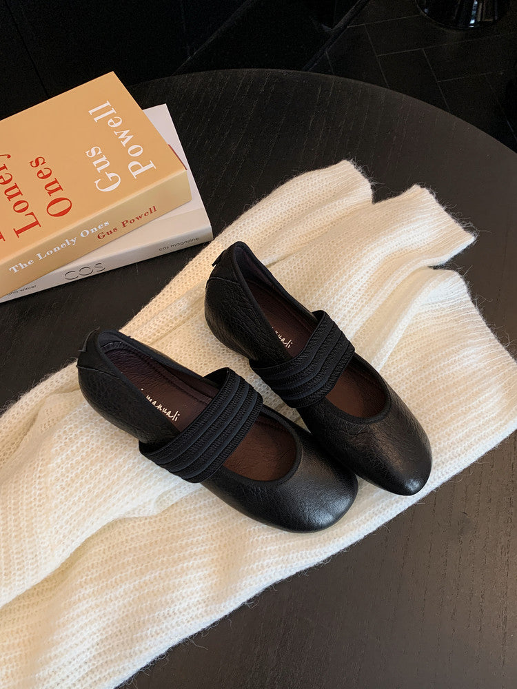 Karin Luna Full Layer Inside and Out~Basic Versatile Hidden Heel Granny Flats