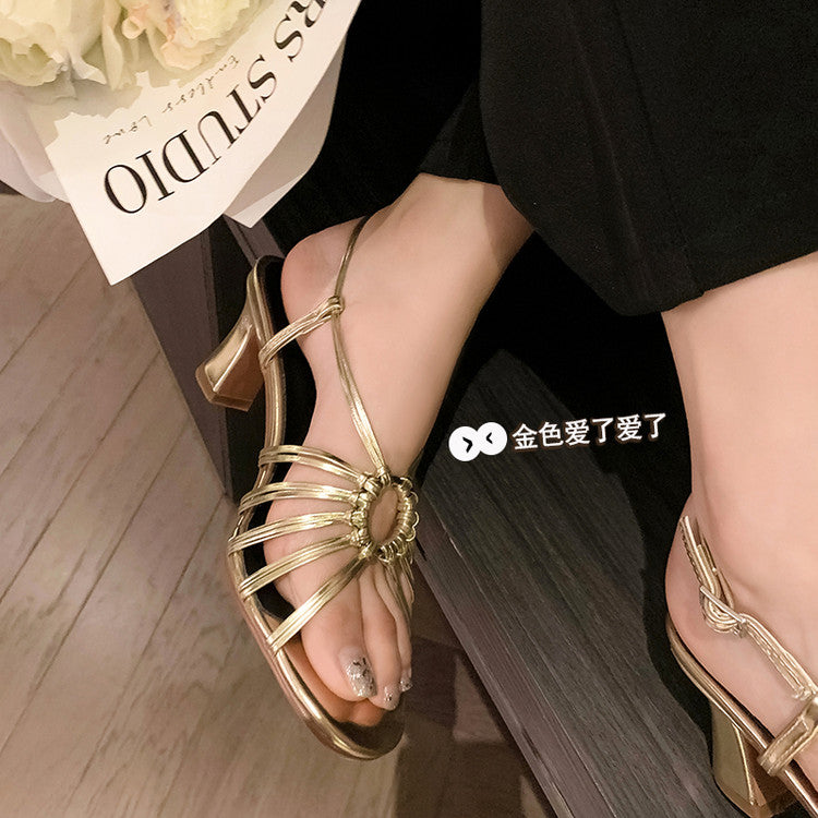 Karin Luna In Stock In Stock  Always in stock Classic French Style Open Toe High Heel Sandals