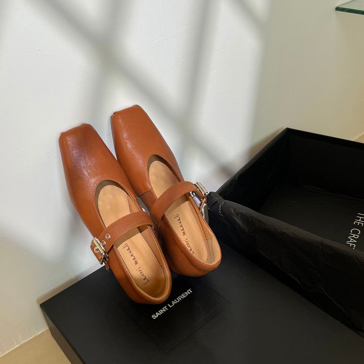 Karin Luna In Stock Spot Goods  Square Toe Internal Height Increase Detachable Bowknot