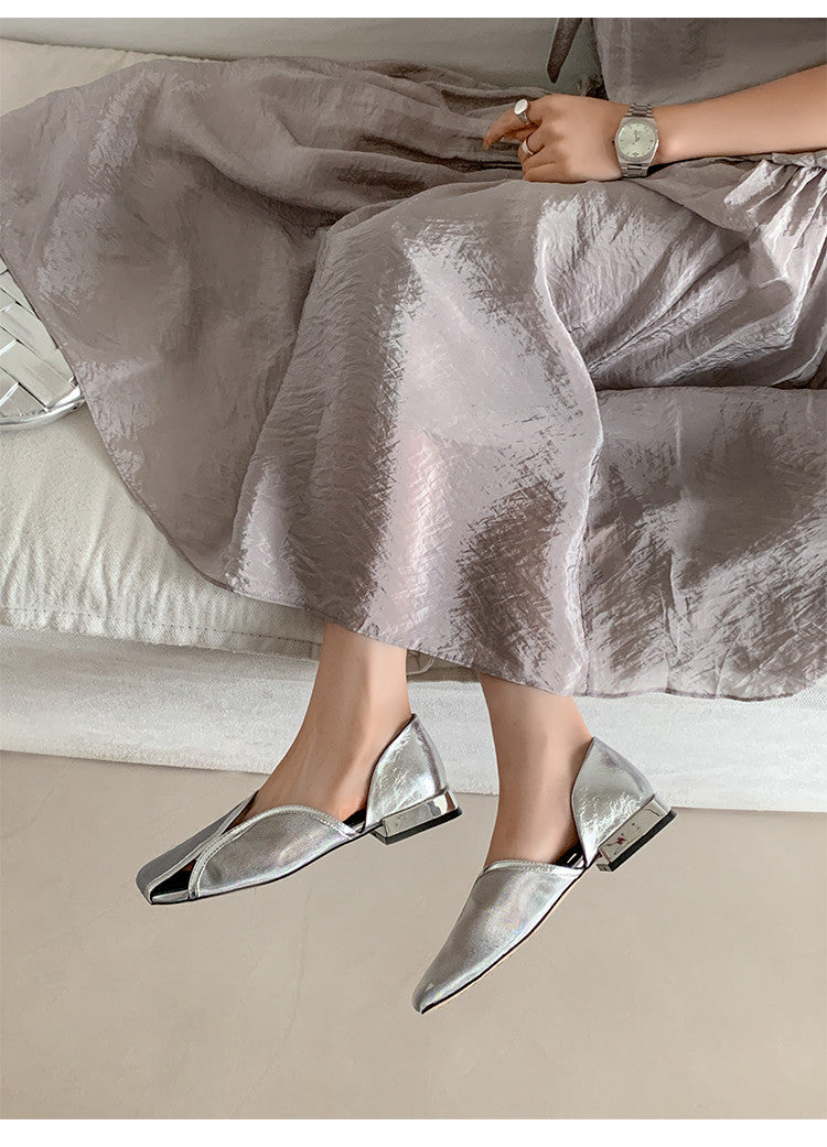 Karin Luna In Stock Spot Goods  Square Toe Mesh Sandals