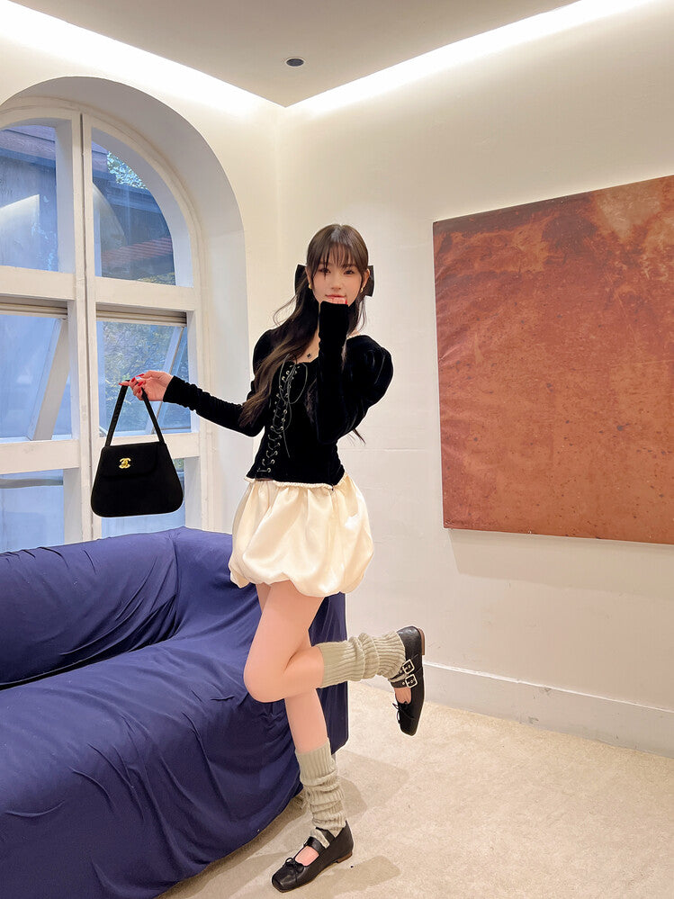 Karin Luna Future Sense silver~Spot Goods Spot Goods Hot-selling Bowknot Retro Belt Buckle Ballet Mary Jane Shoes
