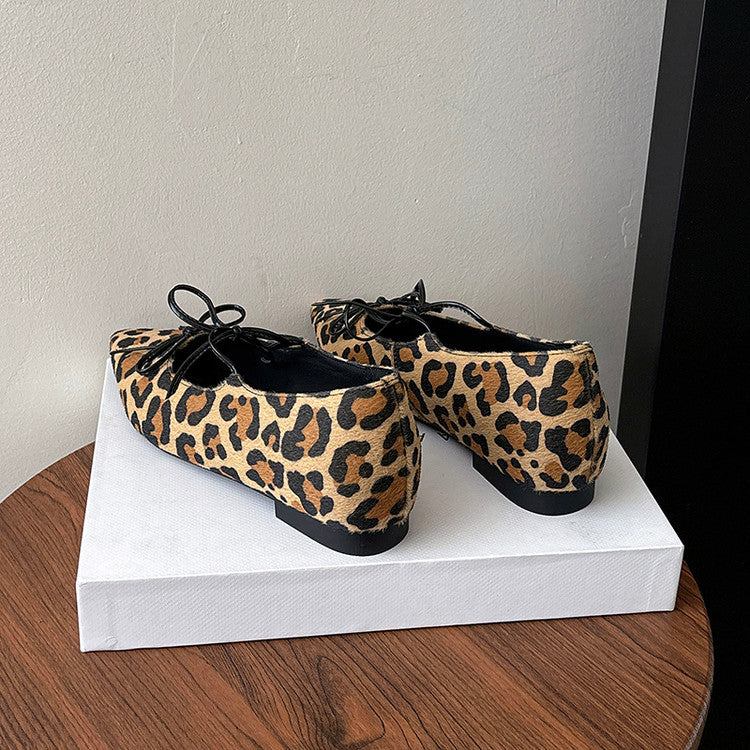 Karin Luna In Stock Spot Goods  Hot-selling Element Bowknot Square Toe Pointed Toe Single Shoes