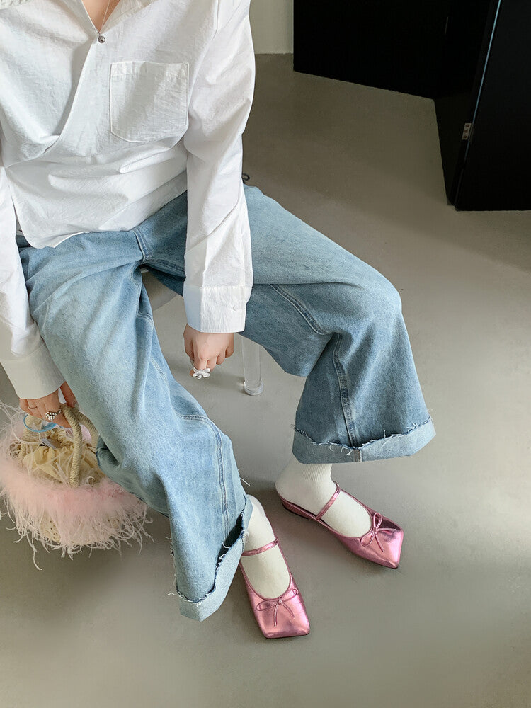 Karin Luna Hot-Selling Derivative Edition~Comes with data plan included Must-have Butterfly Knot Closed-Toe Height-Increasing Slippers