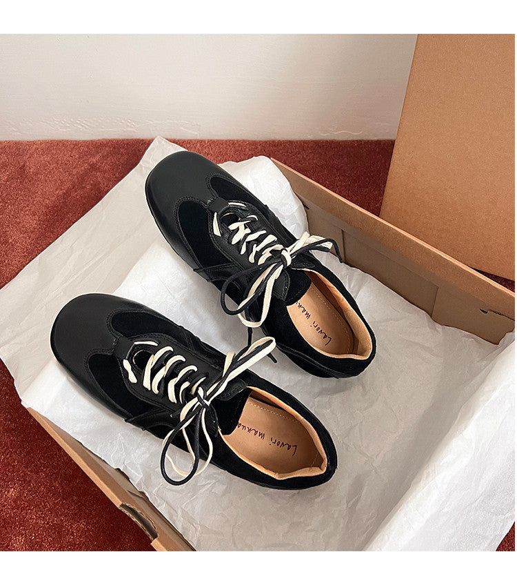 Karin Luna In Stock Spot Goods Casual Style Suede Lace-Up Height-Increasing Popular Single Shoes