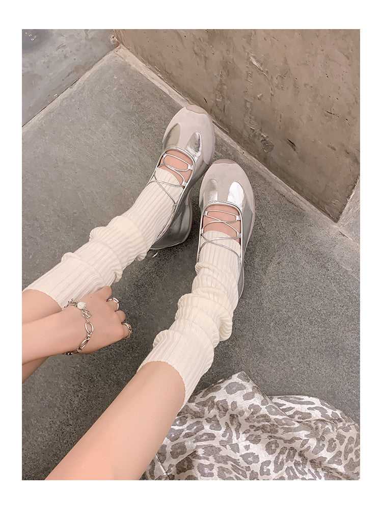 Karin Luna Basic Versatile British Style Casual Lace-up Flats