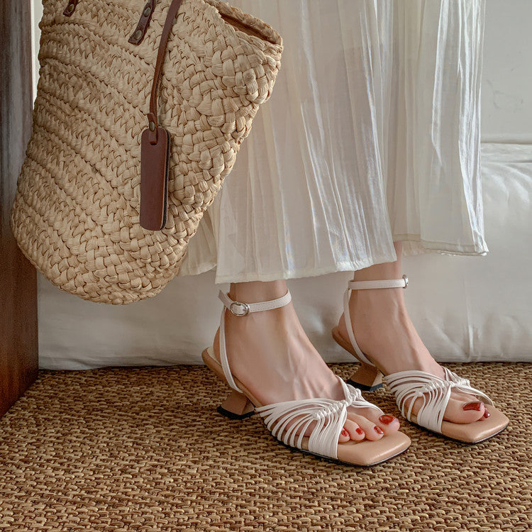 Karin Luna Handwoven Vacation Style~In stock Casual Versatile Sandals