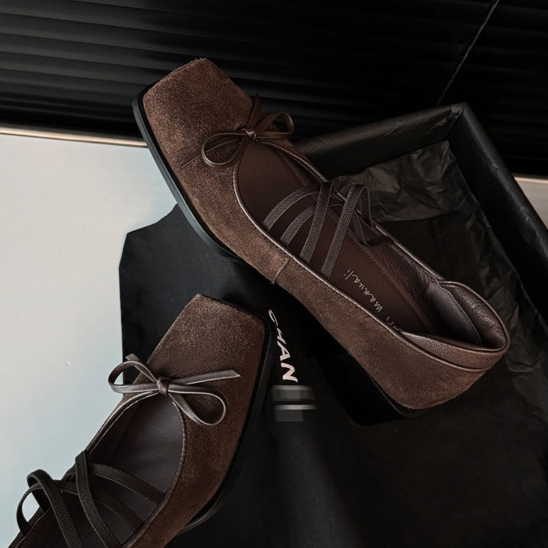 Karin Luna Hot Item Hot Item Xiaohongshu Hot Item  Comes with Bowknot Mary Jane Flats