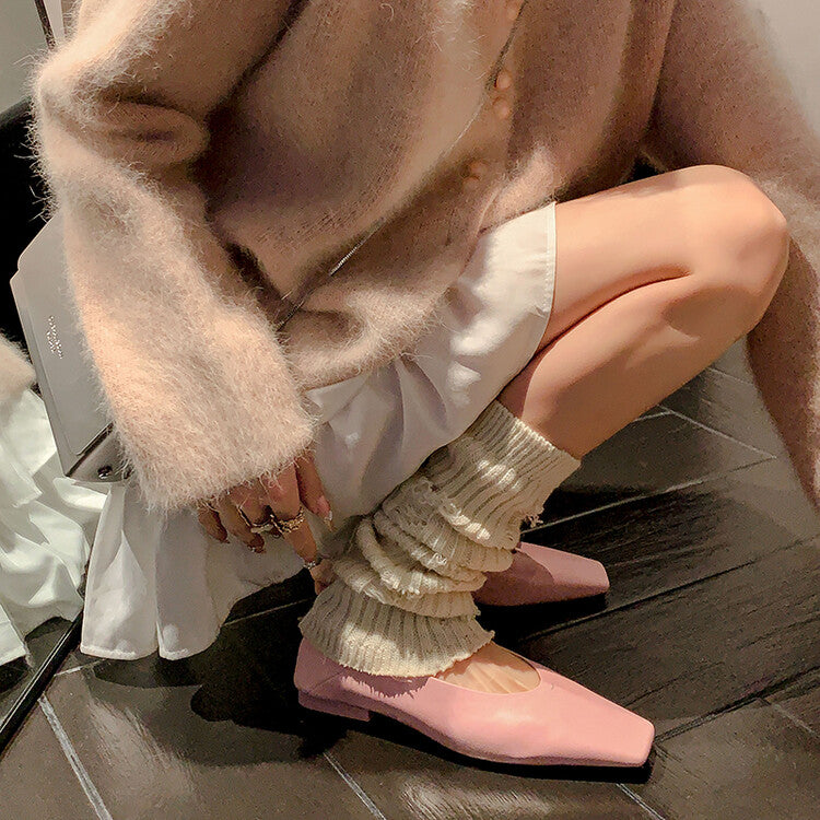 Karin Luna has prepared stock  Full leather inside and out  Top Layer Horse Oil Cowhide Shallow Mouth Nursing Mary Jane Shoes