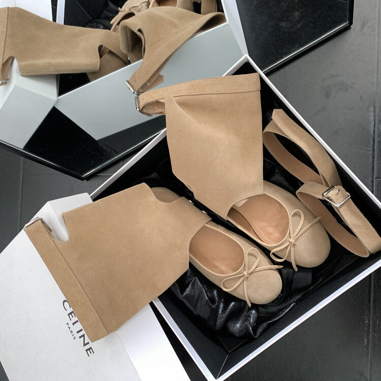 Karin Luna In Stock In Stock  Convertible Boots+Mary Jane  Sweet Bowknot Large Tube