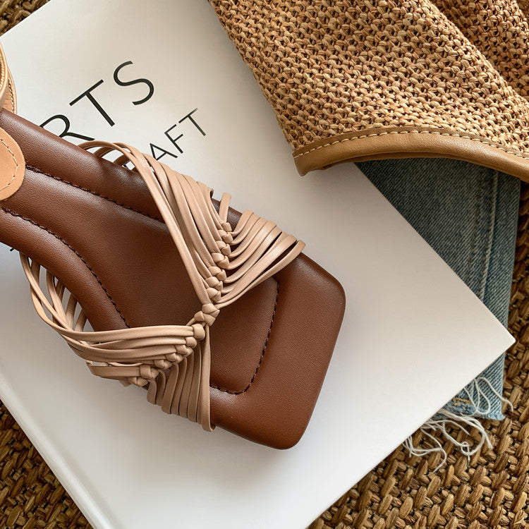 Karin Luna Handwoven Vacation Style~In stock Casual Versatile Sandals