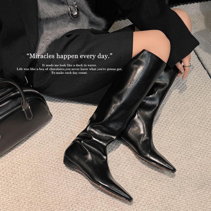 Karin Luna Retro Style  Flat Long Boots