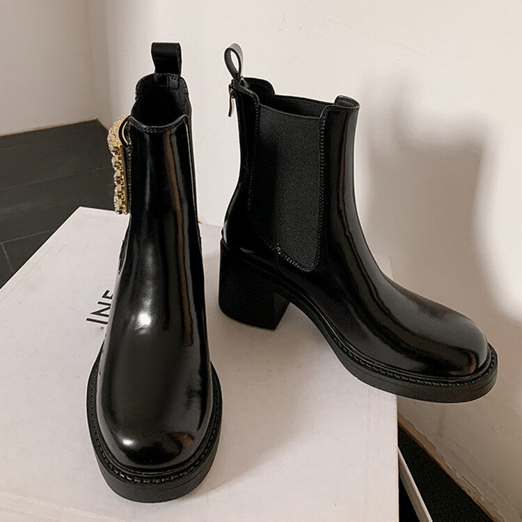 Karin Luna Bestseller Spot Goods Exquisiteness round Head Elastic Long Boots