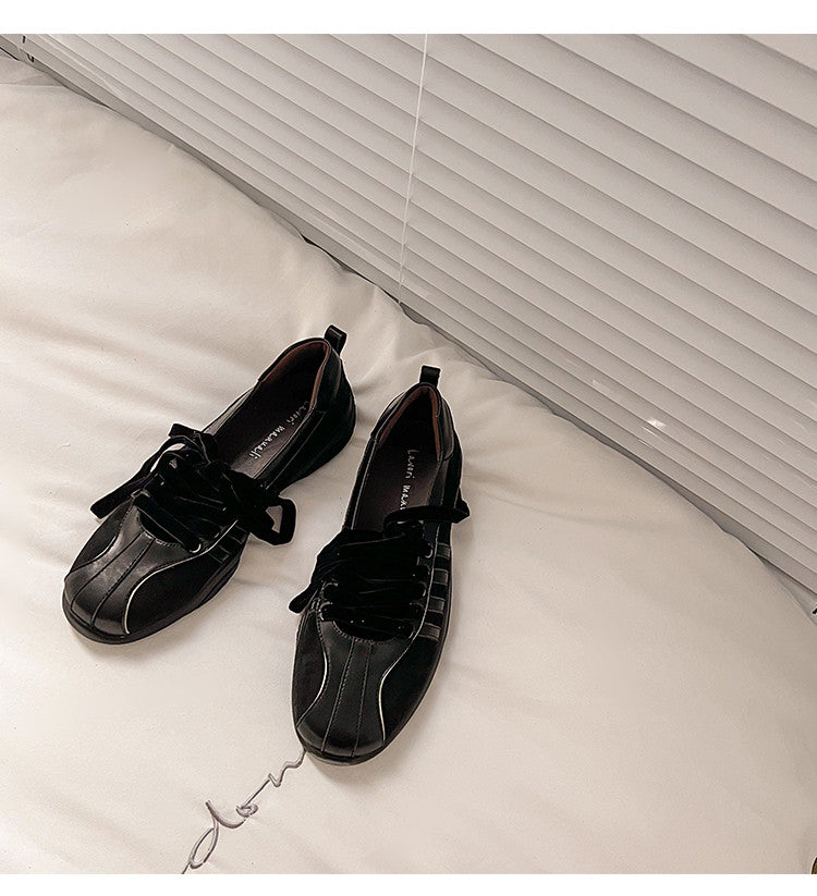 Karin Luna Casual Shoes Series~  In Stock Hot-Selling Versatile Lace-Up Casual Deep Mouth Flats