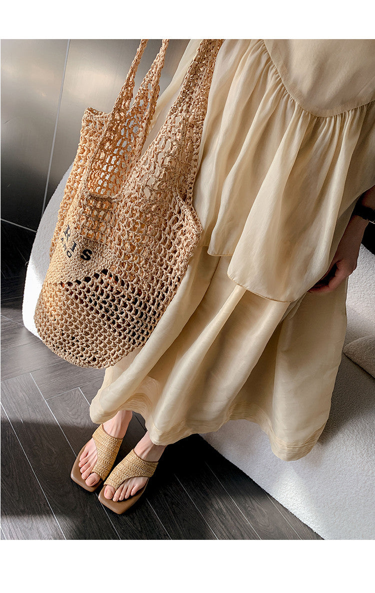 Karin Luna Bestseller  Popular  Data Hot-Selling Toe-Clip Straw Vacation Style Slippers