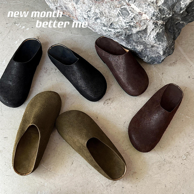 Karin Luna Full Layer Inside and Out~Spot Goods Spot Goods Basic Versatile Mules Slippers
