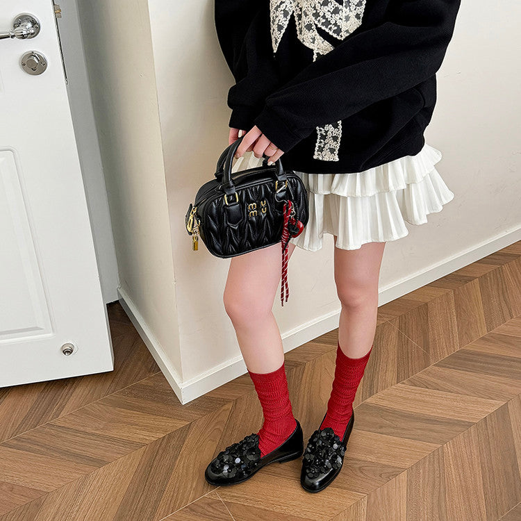 Karin Luna Casual Shoes Series~  Spot Goods In Stock Floral British Style Deep Mouth Single Shoes