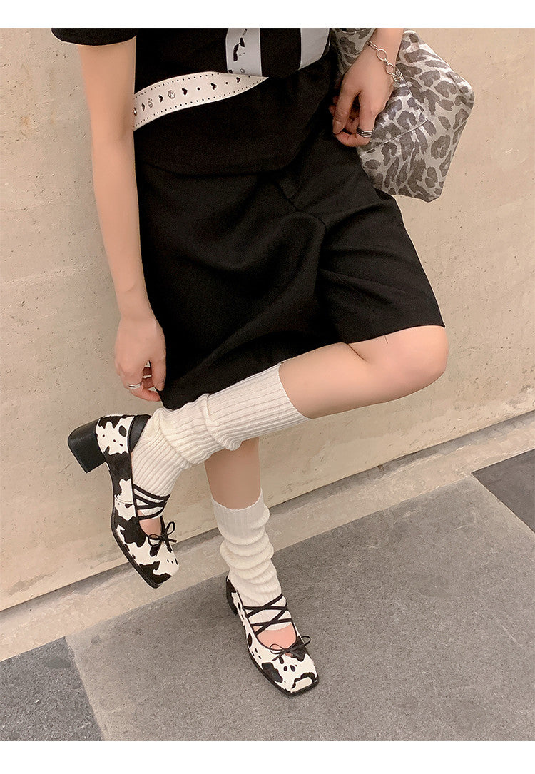 Karin Luna Hot Item Hot Item Xiaohongshu Hot Item  Comes with Bowknot Mary Jane Flats
