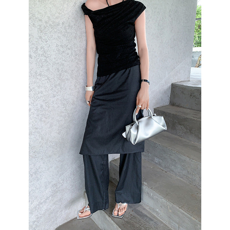 Karin Luna In Stock Spot Goods   Sequin One-Strap Irregular Heel Sofa Insole Flip-Flops