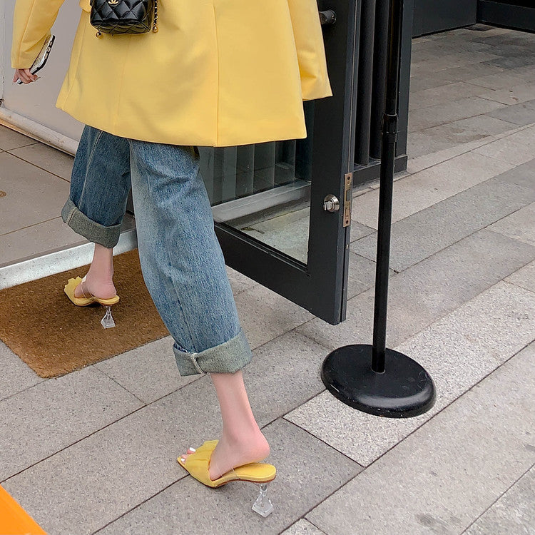 Karin Luna In Stock Spot Goods The feeling of summer Breathable Organza Elegant Slippers