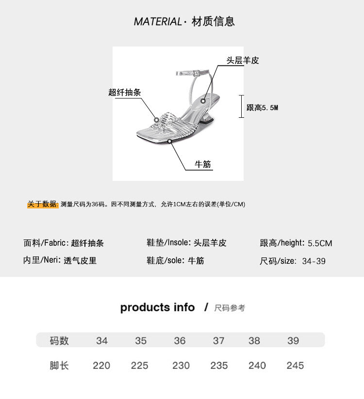 Karin Luna Hot-Selling Item Across the Internet The full image has been released  Main Push Main Push  Hand-woven Vacation Style Sandals with Built-in Flow