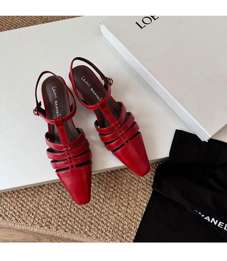 Karin Luna Classic Old Money Style Closed Toe Sandals