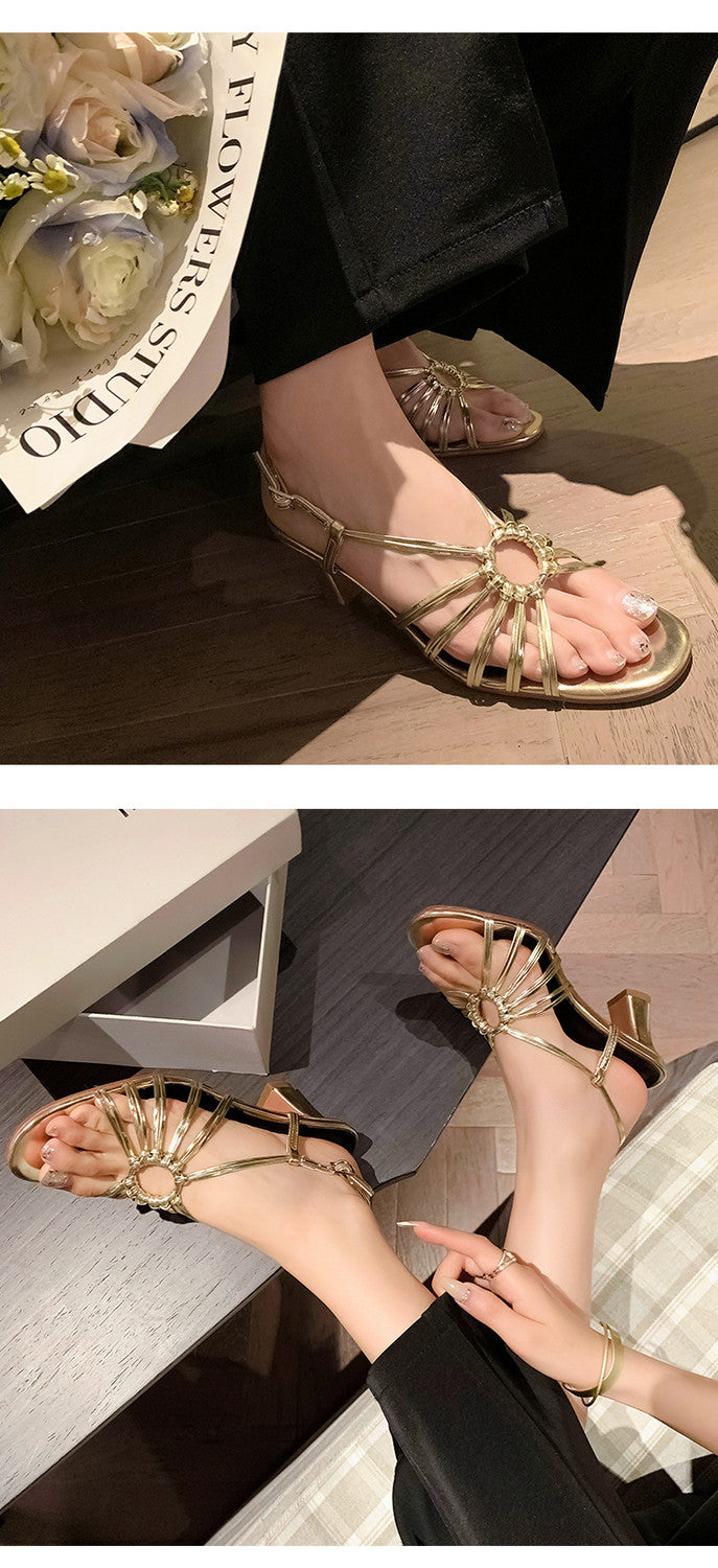 Karin Luna In Stock In Stock  Always in stock Classic French Style Open Toe High Heel Sandals