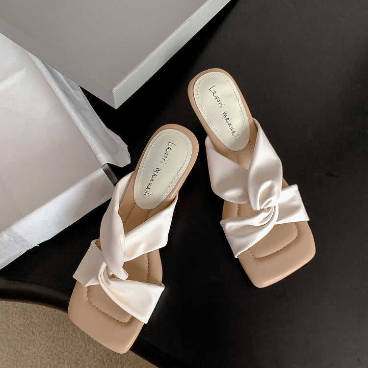 Karin Luna In Stock In Stock Basic Versatile Cross Strap Sofa Insoles Slippers