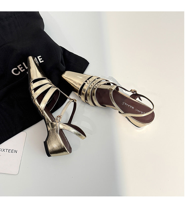 Karin Luna Classic Old Money Style Closed Toe Sandals