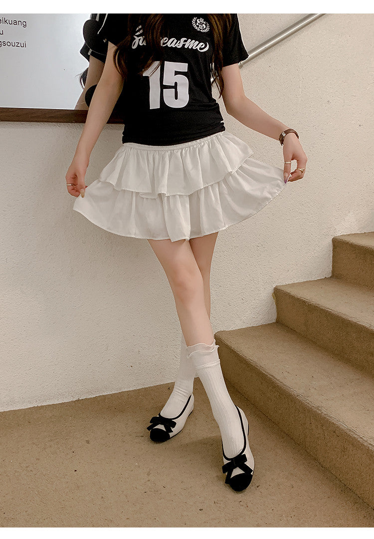 Karin Luna In Stock Spot Goods    Color Block Sweet Bowknot Hidden Wedge Shallow Mouth Flats