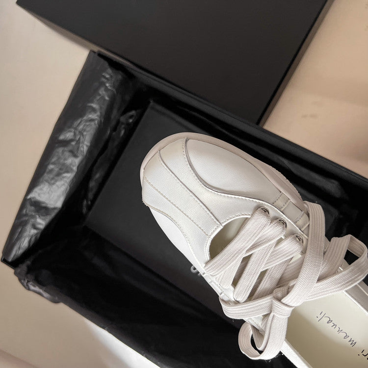 Karin Luna Casual Shoes Series~  In Stock Hot-Selling Versatile Lace-Up Casual Deep Mouth Flats