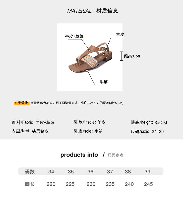 Karin Luna Classic Style  In stock  Basic versatile vacation style thong sandals