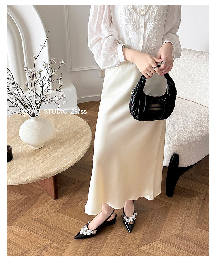 Karin Luna In Stock In Stock  Sequin Floral Pointed Toe Chunky Heel Closed-Toe Sandals
