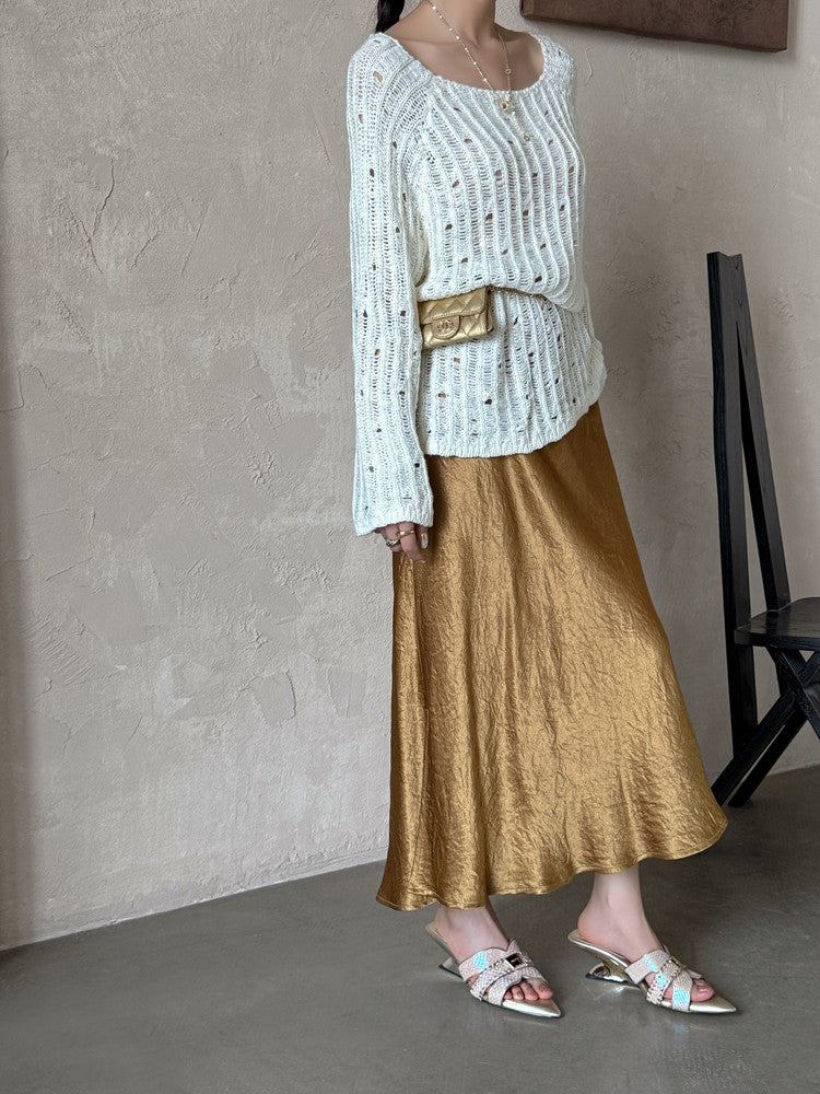 Karin Luna Fish Skin Series~Minimalist Pointed Toe Hot-Selling Unique Heel Slippers