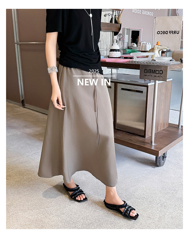 Karin Luna In Stock   Spot Goods  Niche Design Square-Toed Pleated Flat Slippers