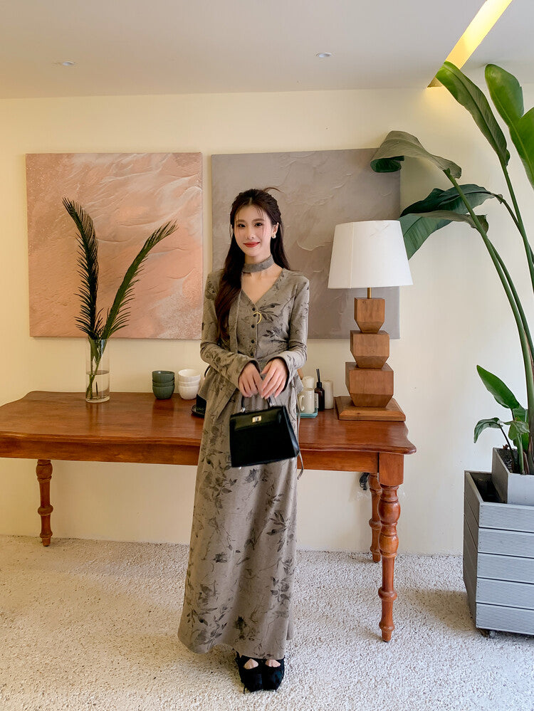 Karin Luna Chinese Pop is the Top Flow~ Orchid Pavilion Preface  New Chinese Style National Aesthetics Retro Cross Strap Mary Jane Shoes