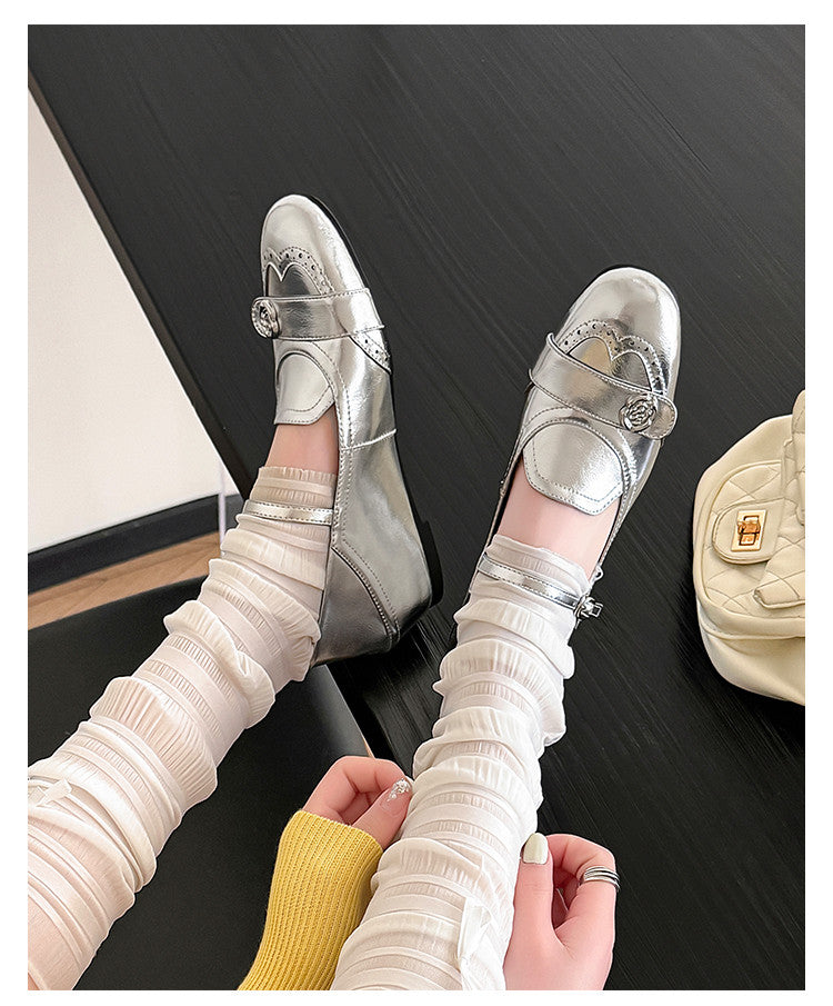 Karin Luna In Stock In Stock Vintage Mary Jane Series·Single Strap Flats