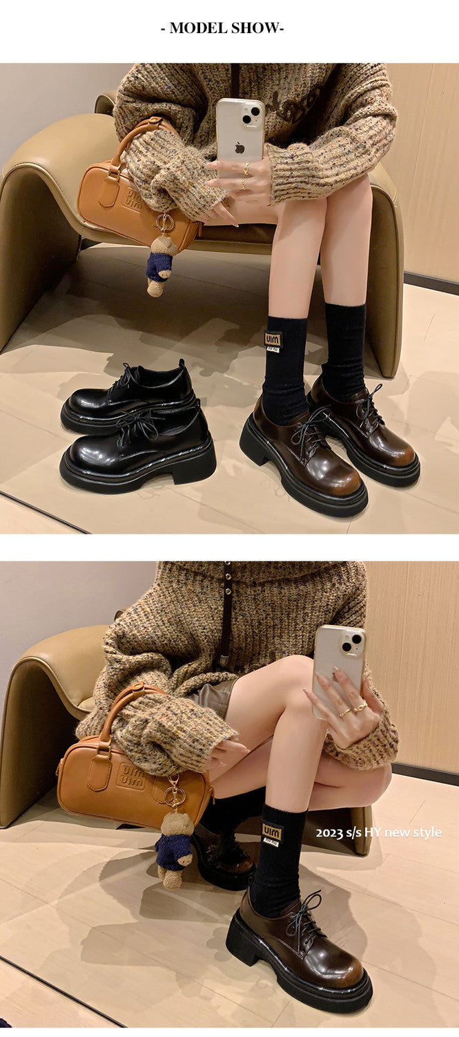 Karin Luna Casual Shoes Series~ In stock Classic Lace-up Thick-soled Casual Shoes
