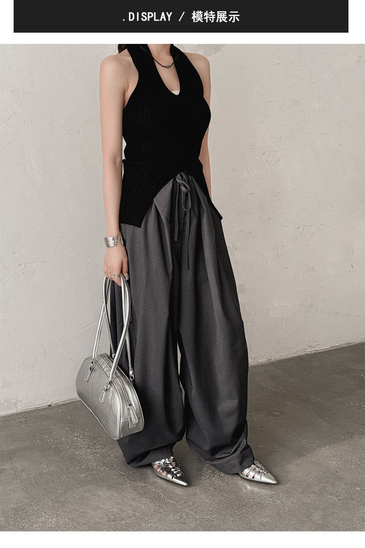 Karin Luna Braided Style ~Cross-woven Pointed Toe Closed-toe Sandals