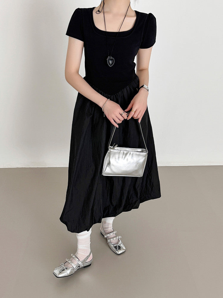 Karin Luna In Stock In Stock  Square Toe Bowknot Pearl Strap Closed-Toe Sandals