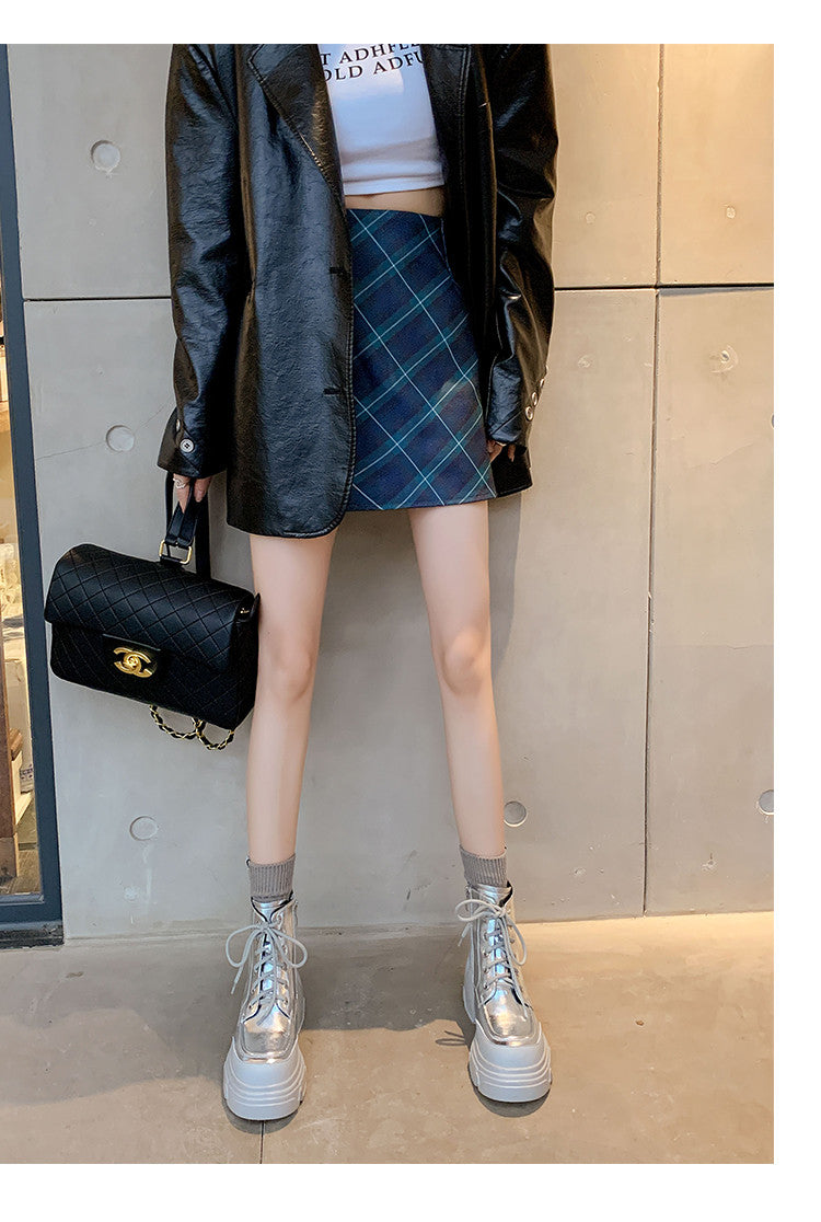 Karin Luna Casual Thick Sole Lace-up Short Boots