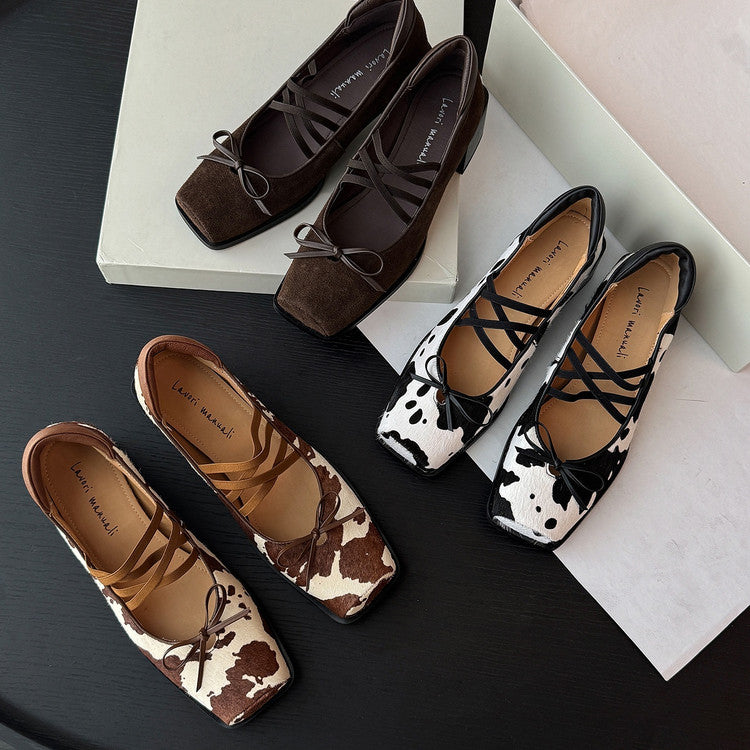 Karin Luna Hot Item Hot Item Xiaohongshu Hot Item  Comes with Bowknot Mary Jane Flats